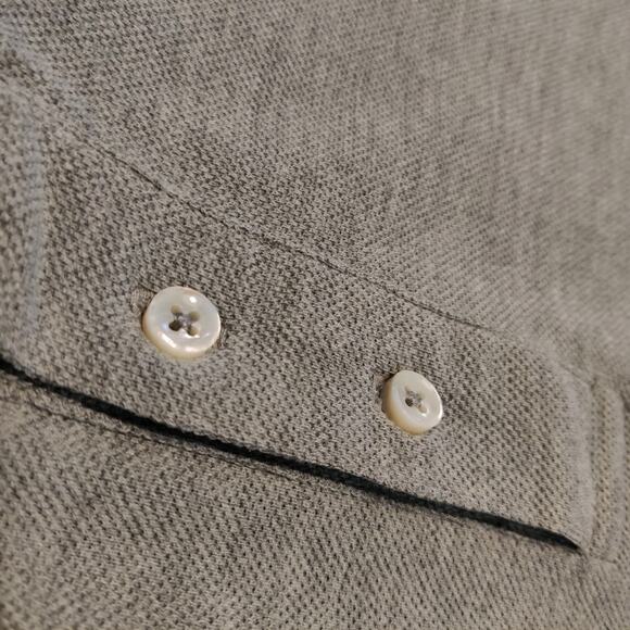 Kent Wang Polo Shirt Size XXL Pique Gray Golf Work Office Business Casual Travel - Picture 6 of 10